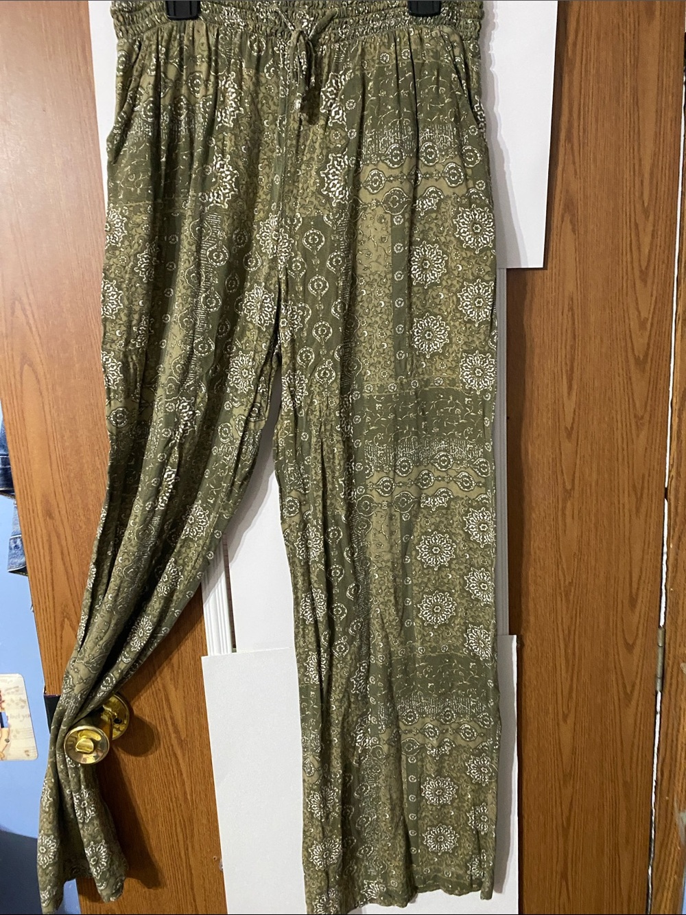 SO Olive Green High Rise Waist Wide-Leg Pants
